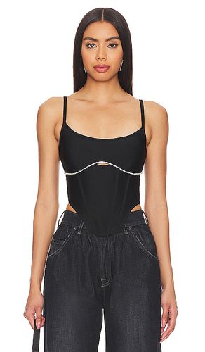 Gia corset top en color talla L en - Black. Talla L (también en M, S, XS, XXS) - superdown - Modalova