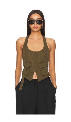 Kamryn halter top en color talla L en - Olive. Talla L (también en M, S, XL, XS, XXS) - superdown - Modalova