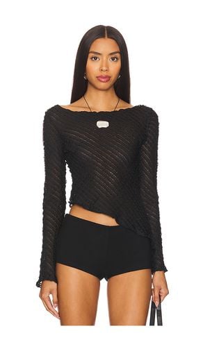 Jayne long sleeve top en color talla L en - Black. Talla L (también en M, S, XL, XS, XXS) - superdown - Modalova