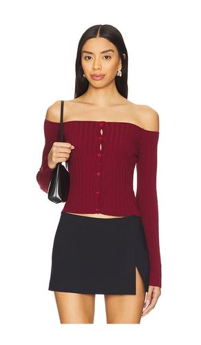 Calypso top en color burgundy talla L en - Burgundy. Talla L (también en M, S, XS) - superdown - Modalova