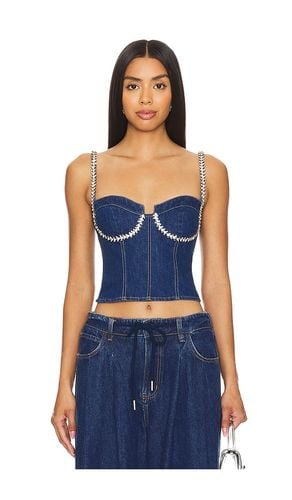 Ash bustier top en color denim-dark talla M en - Denim-Dark. Talla M (también en S, XS, XXS) - superdown - Modalova