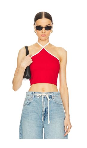 Sirena contrast halter top en color talla L en & - Red. Talla L (también en M, S, XL) - superdown - Modalova