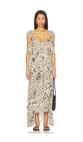 Snow Leopard Strappy Gown in . Size S. Also in L, XS, M - SPELL - Modalova
