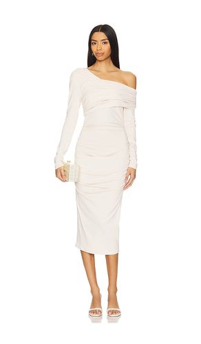 Vestido midi en color ivory talla L en - Ivory. Talla L (también en M, S, XS) - Susana Monaco - Modalova