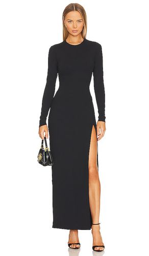 Vestido long sleeve midi en color talla M en - Black. Talla M (también en S, XL, XS) - Susana Monaco - Modalova