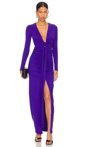 Vestido atado al frente en color morado talla L en - Purple. Talla L (también en M, S, XS) - Susana Monaco - Modalova