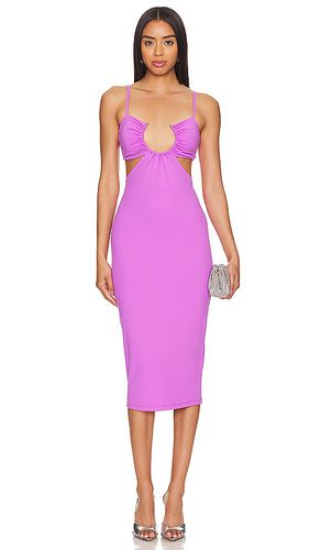 Vestido cut out en color morado talla L en - Purple. Talla L (también en M, S, XL) - Susana Monaco - Modalova