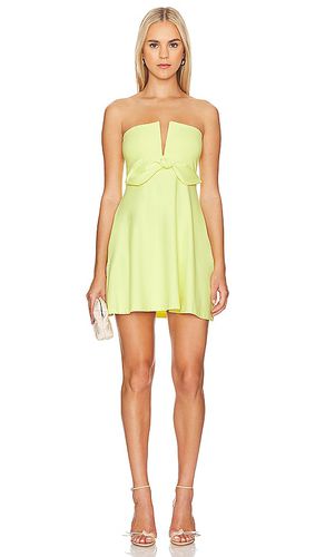 Flare mini dress en color amarillo limon talla L en - Lemon. Talla L (también en M, S, XL) - Susana Monaco - Modalova