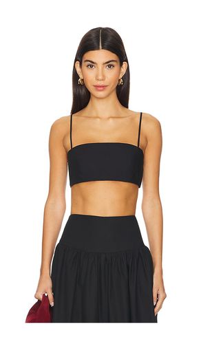 Crop string top en color talla L en - Black. Talla L (también en M, S) - Susana Monaco - Modalova