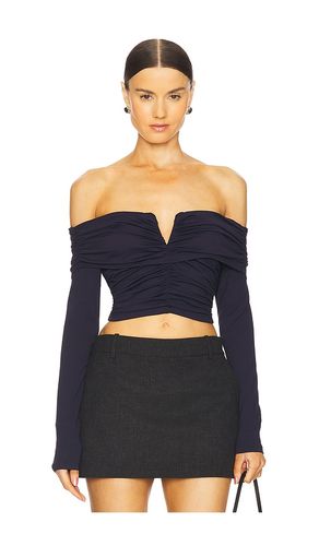 Off Shoulder Long Sleeve V Wire Top in . Taglia S, XS - Susana Monaco - Modalova