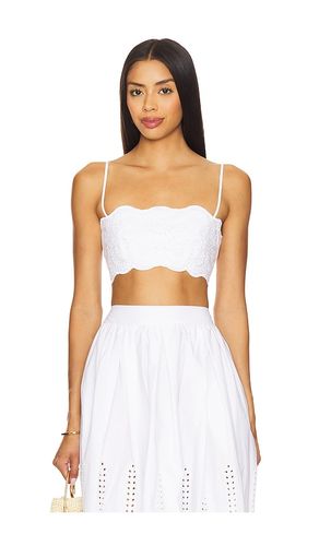 Embroidered Poplin Micro String Top in . Size L. Also in M, S - Susana Monaco - Modalova