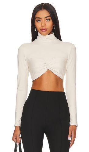 Twist Mock Neck Crop Top in . Size S, XS - Susana Monaco - Modalova