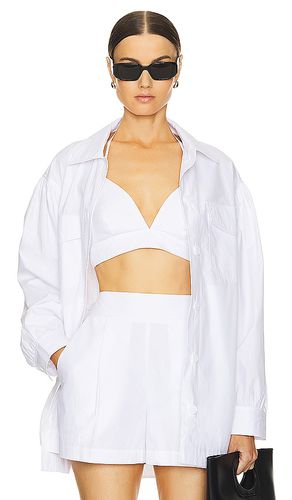 Camisa de popelina en color blanco talla L en - White. Talla L (también en M, S, XL, XS) - Susana Monaco - Modalova