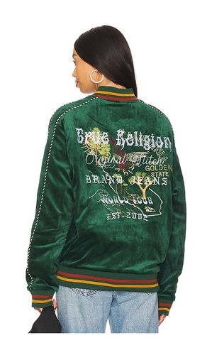 Western Velvet Bomber Jacket in . Taglia M, XL/1X, XXL/2X - True Religion - Modalova