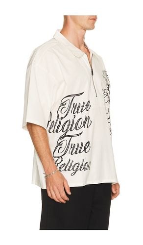 Half Zip Tiger Short Sleeve Shirt in . Size S. Also in M, L - True Religion - Modalova