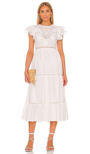 Vestido midi claudette en color talla M en - White. Talla M (también en S) - Tularosa - Modalova