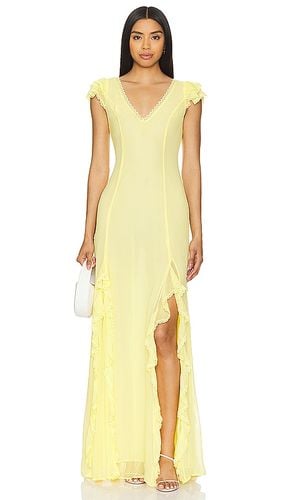 Vestido largo taylor en color amarillo limon talla M en - Lemon. Talla M (también en XL, XXS) - Tularosa - Modalova