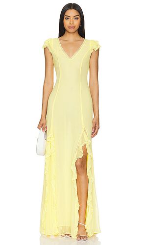 Vestido largo taylor en color amarillo limon talla S en - Lemon. Talla S (también en XL, XXS) - Tularosa - Modalova