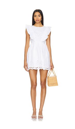 Vestido tess mini en color talla L en - White. Talla L (también en M, S, XL, XS, XXS) - Tularosa - Modalova