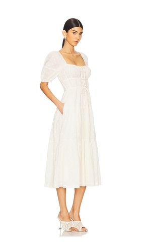 Vestido palma en color blanco talla 4 (también en 6) - Ulla Johnson - Modalova