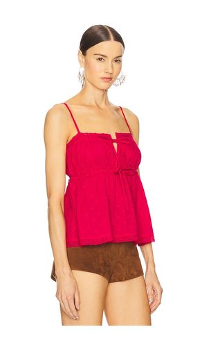 Quinn top in color red size 0 (also in 6, 8, 10, 12) - Ulla Johnson - Modalova