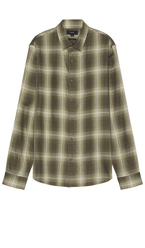 Toledo Shadow Plaid Long Sleeve Shirt in . Taglia S - Vince - Modalova