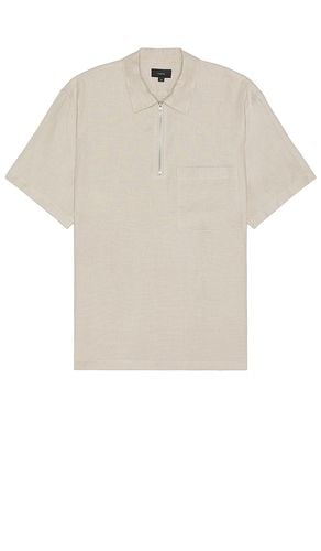 Hemp quarter zip polo en color nude talla M en - Nude. Talla M (también en S) - Vince - Modalova