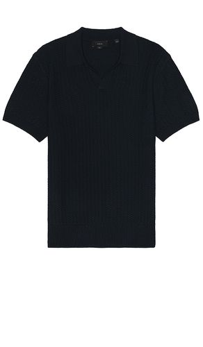 Crafted Rib Short Sleeve Johnny Collar Polo in . Size M, S, XL/1X - Vince - Modalova
