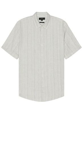 Shadow Stripe Short Sleeve Shirt in . Size M, S - Vince - Modalova