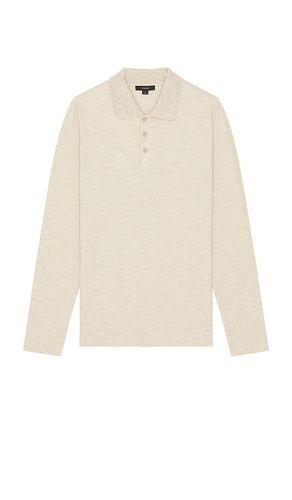 Sun Faded Thermal Long Sleeve Polo in . Size M, S - Vince - Modalova