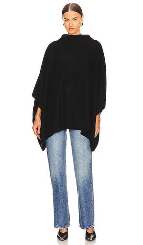 Poncho de punto de cachemira hervida con cuello alzado en color talla all en - Black. Talla all - Vince - Modalova