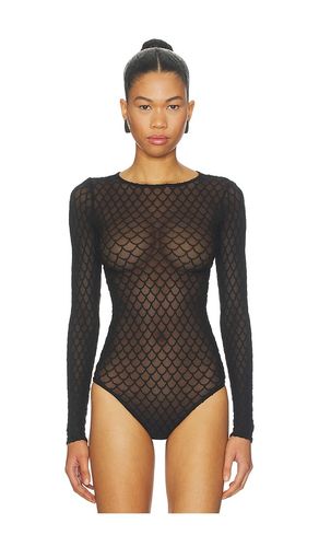 Velvet Net Illusion Bodysuit in . Size M. Also in S - Wolford - Modalova