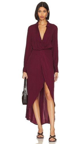 Vestido camisero siren en color burgundy talla S en - Burgundy. Talla S (también en XS) - Young, Fabulous & Broke - Modalova