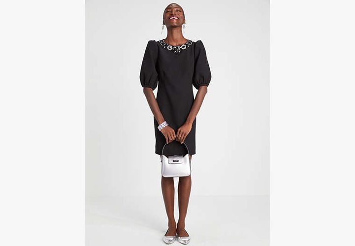 Embellished Double Crepe Dress - Kate Spade New York - Modalova