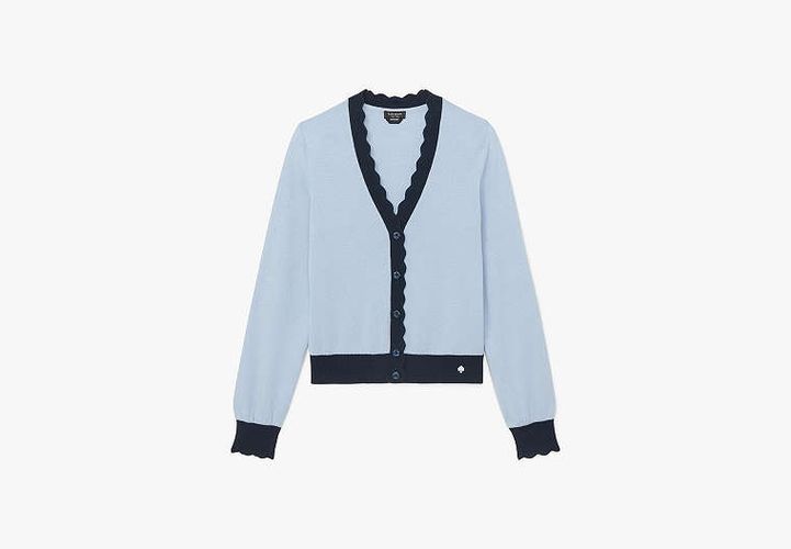 Scalloped Colorblock Cardigan - Kate Spade New York - Modalova