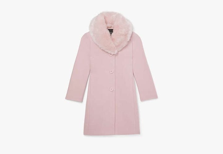 Faux Fur Lapel Wool Coat - Kate Spade New York - Modalova