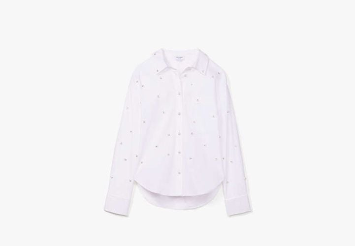 Embellished Poplin Shirt - Kate Spade New York - Modalova