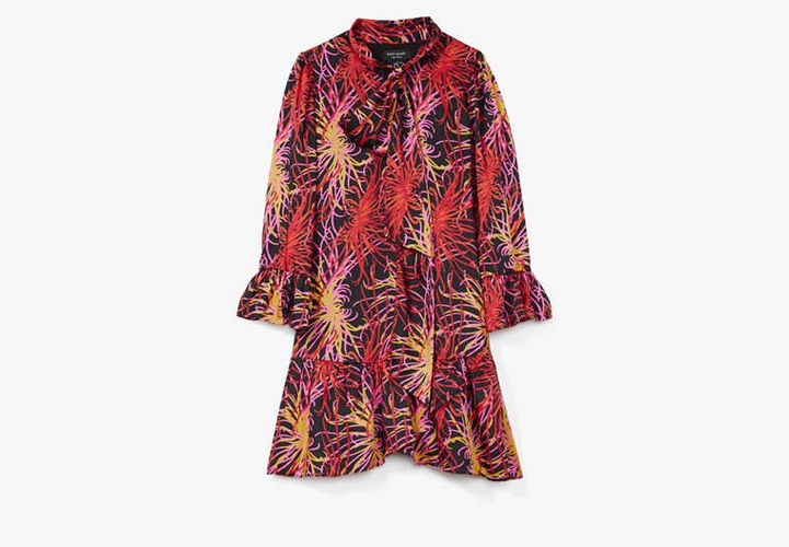 Winter Chrysanthemum Tie-neck Dress - Kate Spade New York - Modalova