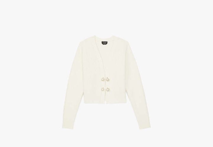 Ribbed Pearl Cardigan - Kate Spade New York - Modalova