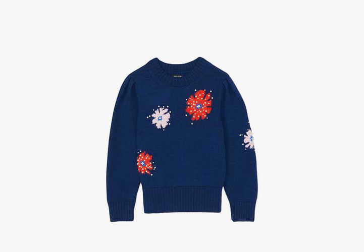 Floral Embellished Sweater - Kate Spade New York - Modalova
