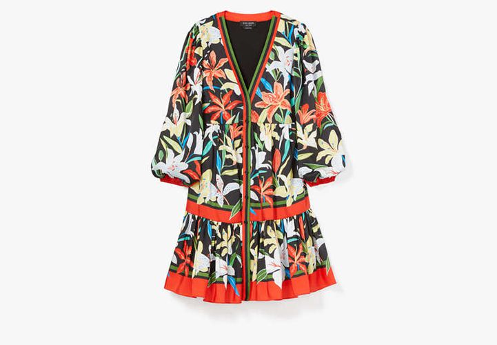 Summer Lilies Twill Dress - Kate Spade New York - Modalova