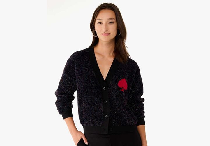 Spade Logo Sparkle Cardigan - Kate Spade New York - Modalova