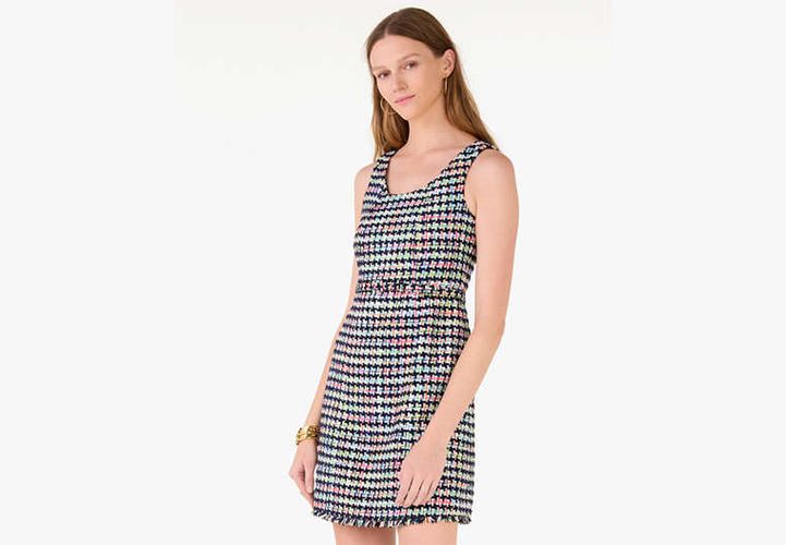 Belted Tweed Dress - Kate Spade New York - Modalova