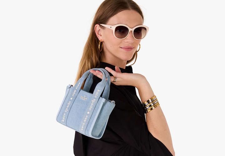 Kip Denim Mini Tote - Kate Spade New York - Modalova