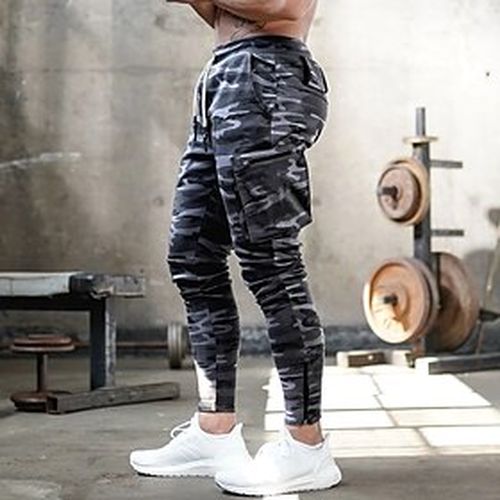 Men's Sports Outdoor Joggers Running Pants Track Pants Bottoms Patchwork Basketball Running Workout Jogging Cycling Winter Normal Quick Dry Sweat wicking Powe - Ador ES - Modalova