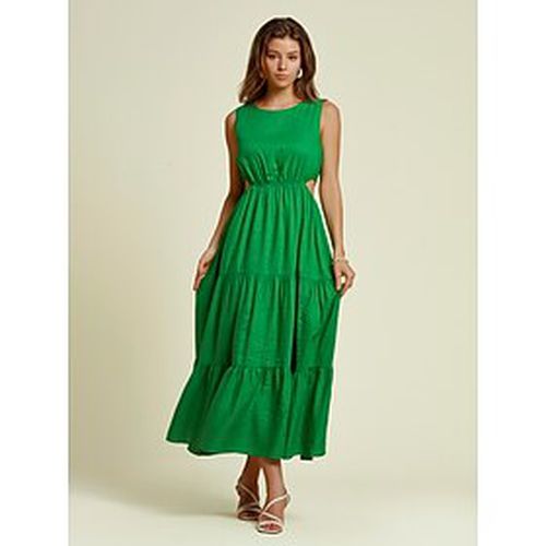 Cotton and Linen Solid Color Sleeveless Maxi Dress - Ador.com - Modalova