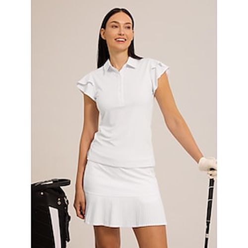 Women's Golf Polo Shirt White Light Pink Royal Blue Sleeveless Top Ladies Golf Attire Clothes Outfits Wear Apparel - Ador.com - Modalova