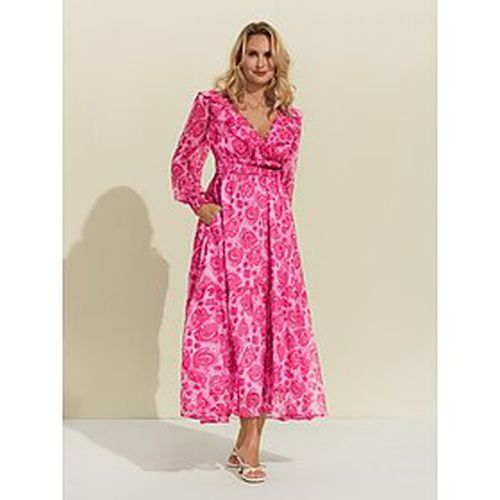 Floral Ruffle Maxi Dress - Ador - Modalova