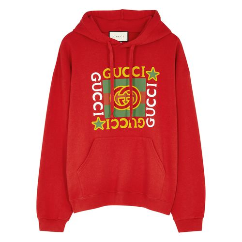 Logo-print Hooded Cotton Sweatshirt - - XS - Gucci - Modalova