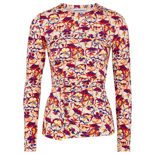 Floral-print Stretch-jersey Top - Paco Rabanne - Modalova